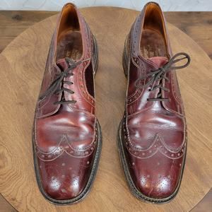 The British Isles Collection Men's Oxford Shoes SZ 10 Leather Lace Up Almond Toe